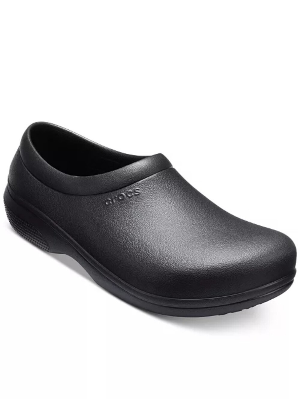 CROCS Unisex On The Clock Slip On Work Clogs Duel Comfort Black Women's 9